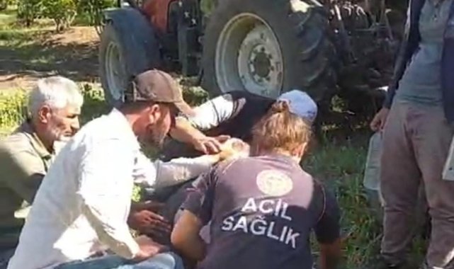D-140'da otomobil ile traktör çarpıştı: 2 yaralı