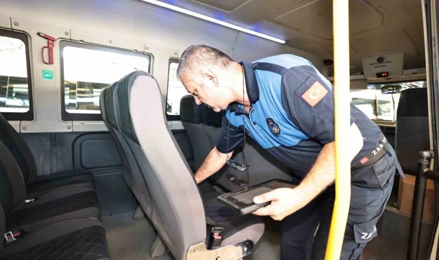 Denizli'de öğrenci servisi denetimleri okullar açılmadan başladı