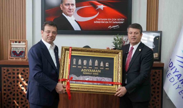 İBB Başkanı İmamoğlu, Adıyaman Belediyesi'ni ziyaret etti