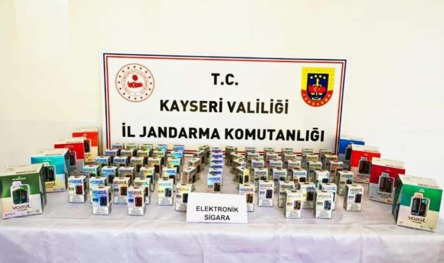 Jandarmadan kaçak elektronik sigara operasyonu
