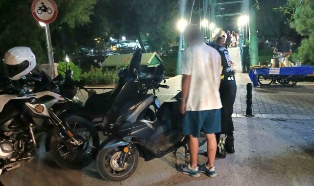 Kanlıkavak parkındaki denetimde 5 sürücüye cezai işlem uygulandı