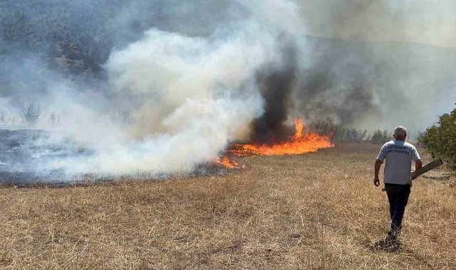 Kastamonu'da korkutan arazi yangını