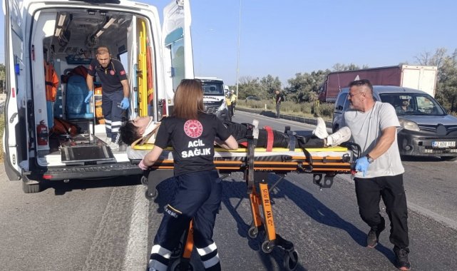Konya'da motosiklet ile otomobil çarpıştı: 2 yaralı