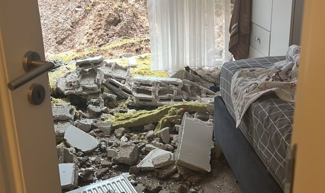 Ordu'da istinat duvarı çöktü: 48 daireli bina boşaltıldı
