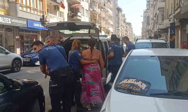 Ortalığı birbirine kattı, yakalanınca küfretti