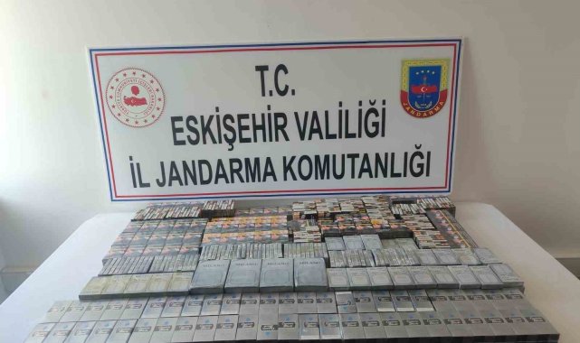 Otobüsle Eskişehir'e kaçak sigara sokmaya çalışan şahıs yakalandı