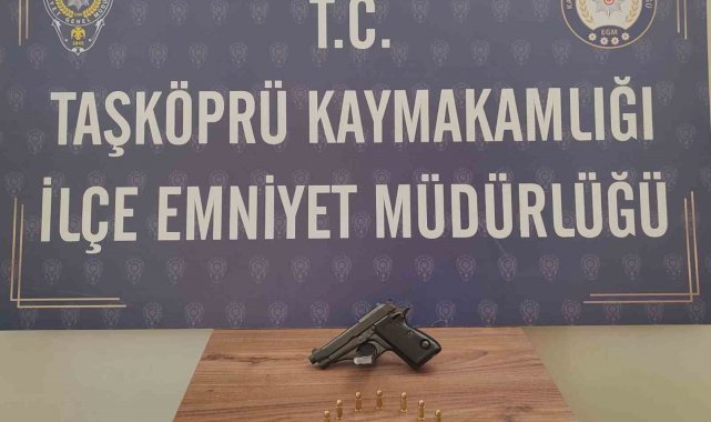 Ruhsatsız tabancayla yakalanan şahıs hakkında işlem başlatıldı