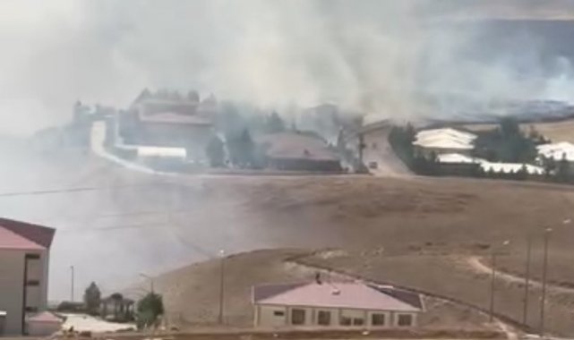 Siirt'te çıkan anız yangını geniş alana yayıldı