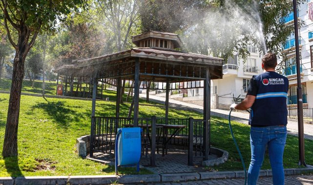 Sincan Belediyesi ilaçlama çalışmalarını sürdürüyor