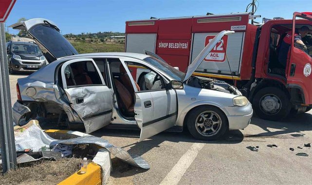 Sinop'ta trafik kazası: 8 yaralı
