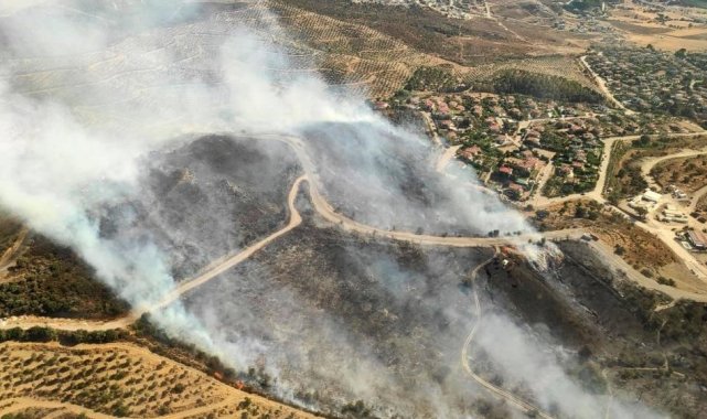 Urla'da ormana sirayet eden yangın kontrol altına alındı