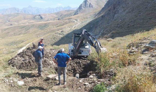 3 bin 500 rakımdaki su arızası giderildi