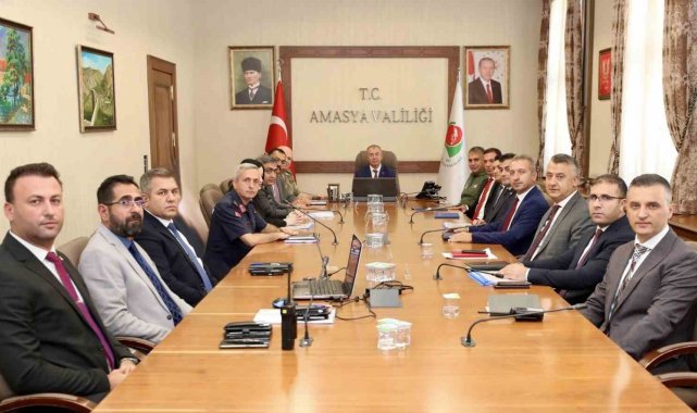 Amasya'da güvenlik ve asayiş masaya yatırıldı