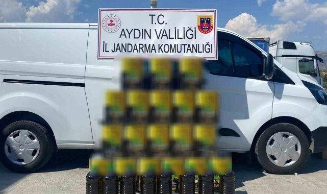 Aydın'da piyasa değeri 262 bin TL olan 750 litre sahte zeytinyağı yakalandı