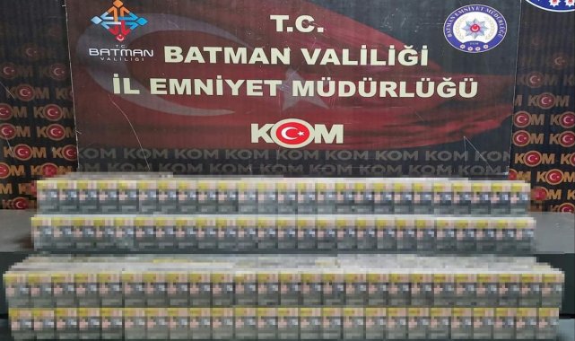 Batman'da çekici araç yerine kaçak sigara taşıdı