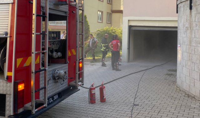 Bozüyük'te market deposunda çıkan yangın korkuttu