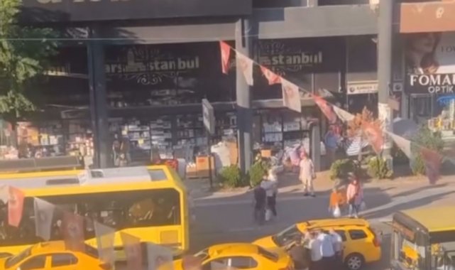 Bursa'da 'yol verme' tartışması kamerada