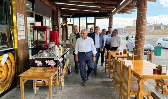 Büyükkılıç'tan, Kayseri'nin zirvesinde esnaf ziyareti