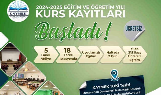 Büyükşehir KAYMEK'in Değer Gençlik Merkezi kurs kayıtları başladı