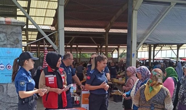 Çaycuma'da kadınlara yönelik şiddetle mücadelede bilgilendirme çalışması