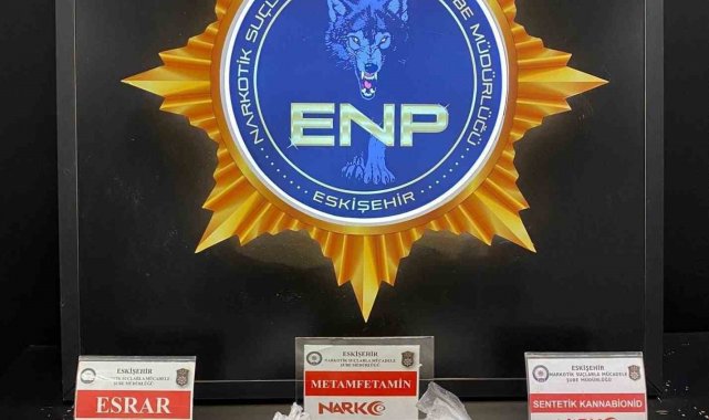 Eskişehir'de 3 kilo 127 gram metamfetamin ele geçirildi