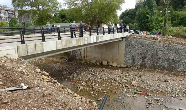 Giresun'da sellerin yıktığı köprüler yeniden inşa ediliyor