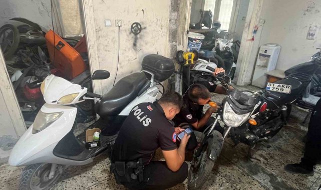 Hatay'da motosiklet tamircileri denetlendi