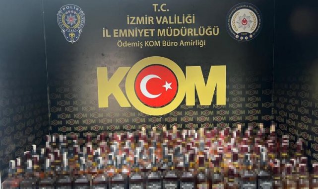 İzmir'de kaçak alkol operasyonu