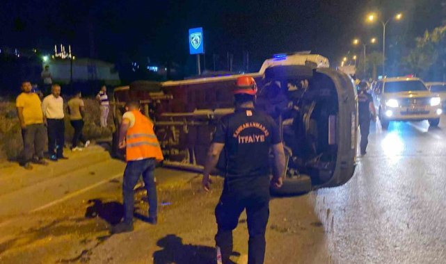 Kahramanmaraş'ta servis aracı kaza yaptı: 9 yaralı