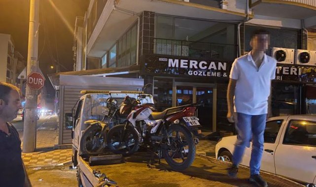 Karacabey'de motosikletlere 1 günde 448 bin 197 TL ceza