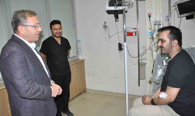 Kars'ta yangında dumandan etkilenenler tedavi altına alındı