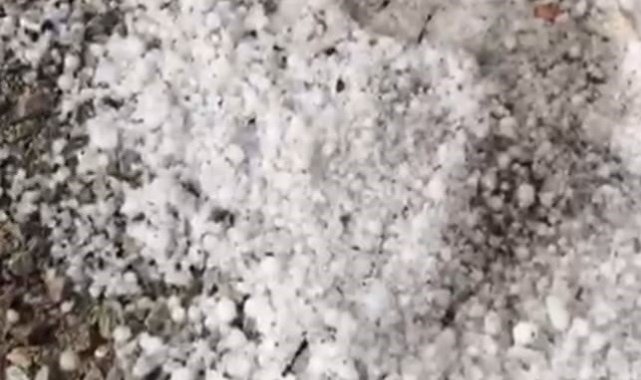 Malatya'da dolu yağışı etkili oldu