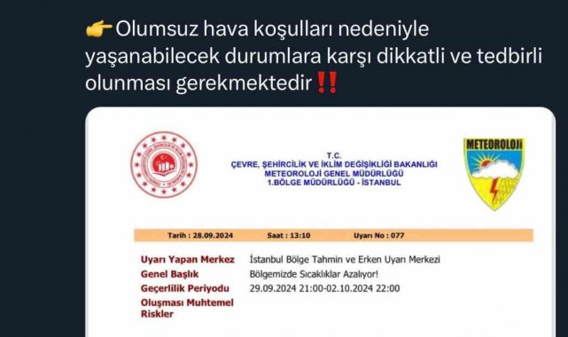 Meteoroloji ve Sakarya Valiliği uyardı: Sıcaklıklar düşüyor, yağış geliyor