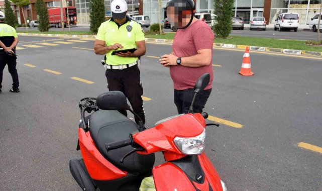 Nevşehir'de "motosiklet" uygulaması: 98 motosiklet sürücüne ceza