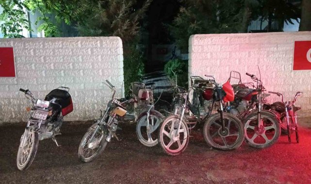 Şanlıurfa'da 7 motosiklet ele geçirildi