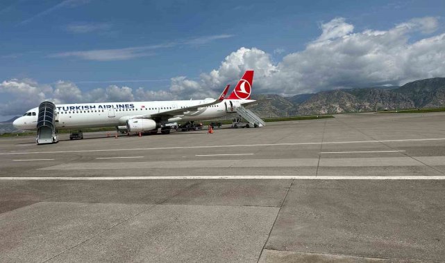 Şerafettin Elçi Havalimanı Ağustos ayında 36 bin 913 yolcuya hizmet verdi