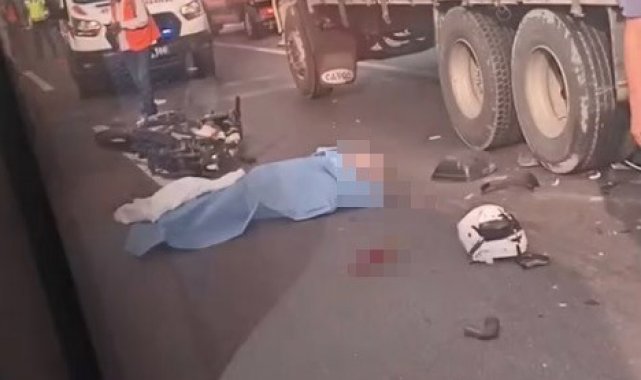 Tıra çarpan motosikletin sürücüsü hayatını kaybetti