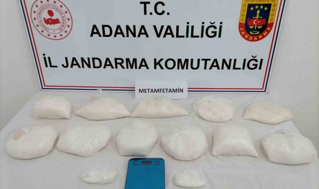 10 kilo 244 gram metanfetamin ele geçirildi