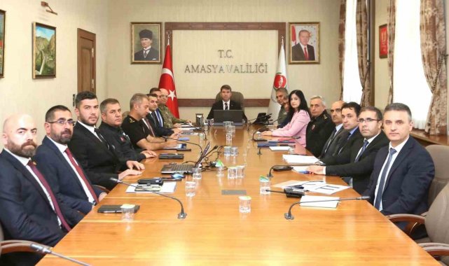 Amasya'da güvenlik ve asayiş masaya yatırıldı