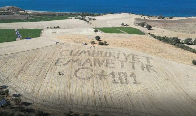 Ayvacık'ta köylülerden anlamı 29 Ekim videosu
