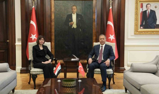 Bakan Yerlikaya, Irak Göç ve Yerinden Edilmişler Bakanı Jabro ile bir araya geldi