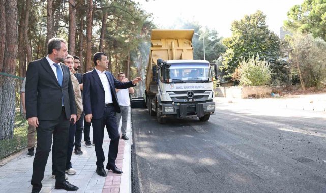 Başkan Çavuşoğlu, asfalt çalışmalarını inceledi