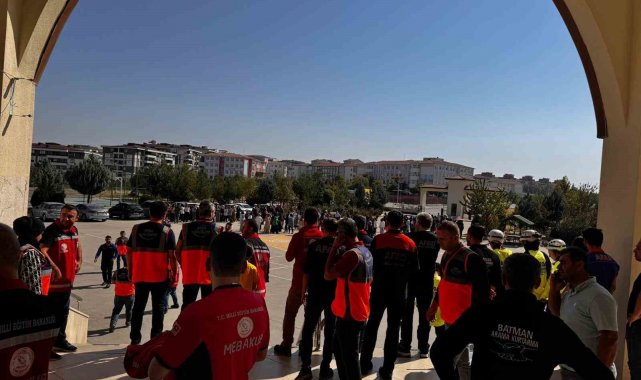 Batman'da deprem tatbikatı ile farkındalık artırıldı