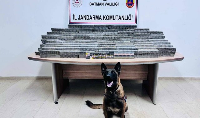 Batman'da durdurulan araçta gümrük kaçağı sigara ele geçiridi