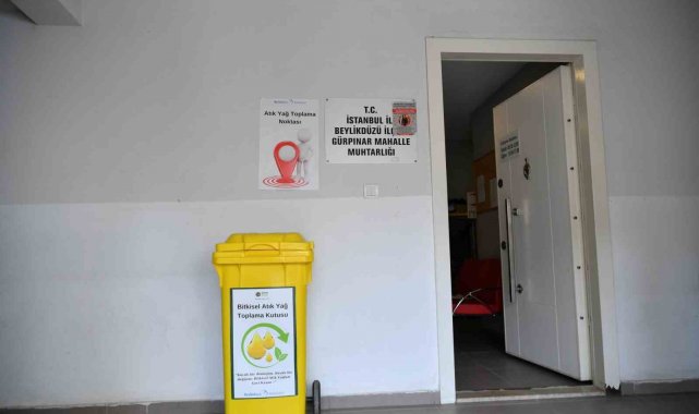 Beylikdüzü Belediyesi'nden çevre dostu hareket: Mahallelere atık yağ kutusu yerleştirildi