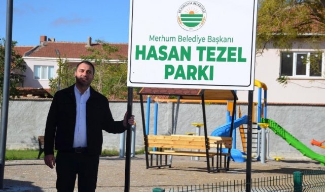 Beylikova'da vefa örneği, 'Hasan Tezel Parkı' açıldı
