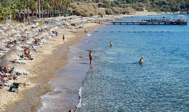 Bodrum'da yazdan kalma günler yaşanıyor