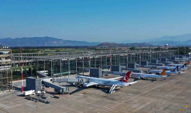Dalaman havalimanı 9 ayda 4 milyon 781 bin yolcuya hizmet verdi