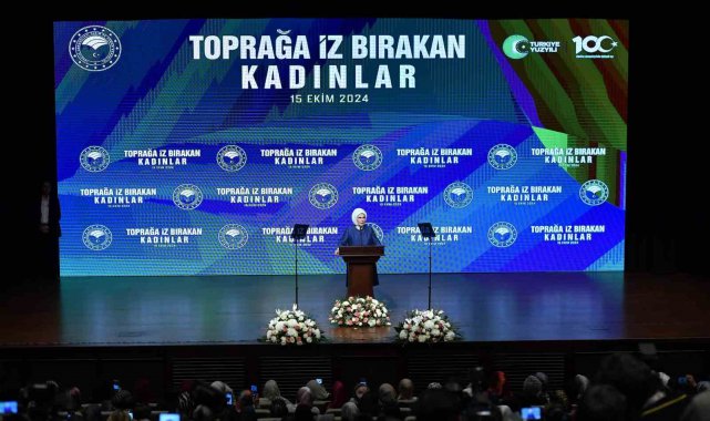 Emine Erdoğan: "Ekilmemiş tek bir karış toprağımız kalmasın, imece kültürümüzü burada da yürürlüğe koyalım. El birliğiyle ekelim, el birliğiyle toplayalım"