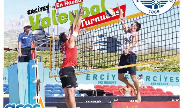 Erciyes'te en havalı voleybol turnuvası